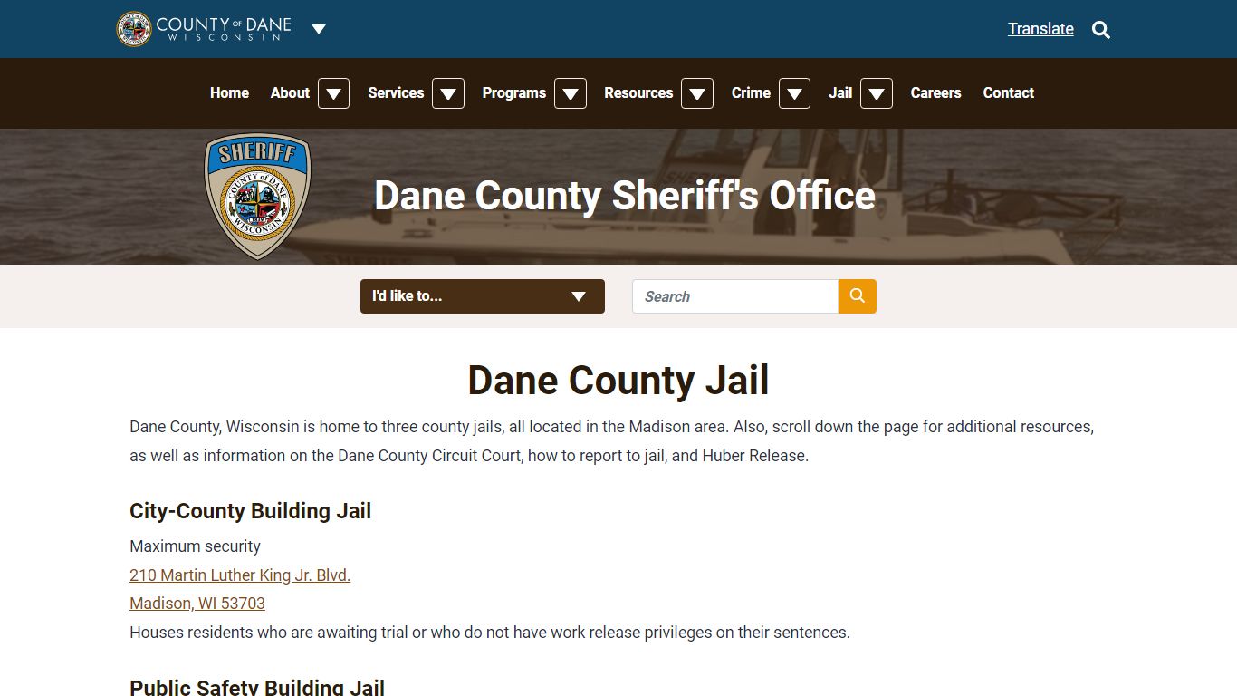 Jail | Dane County Sheriff's Office